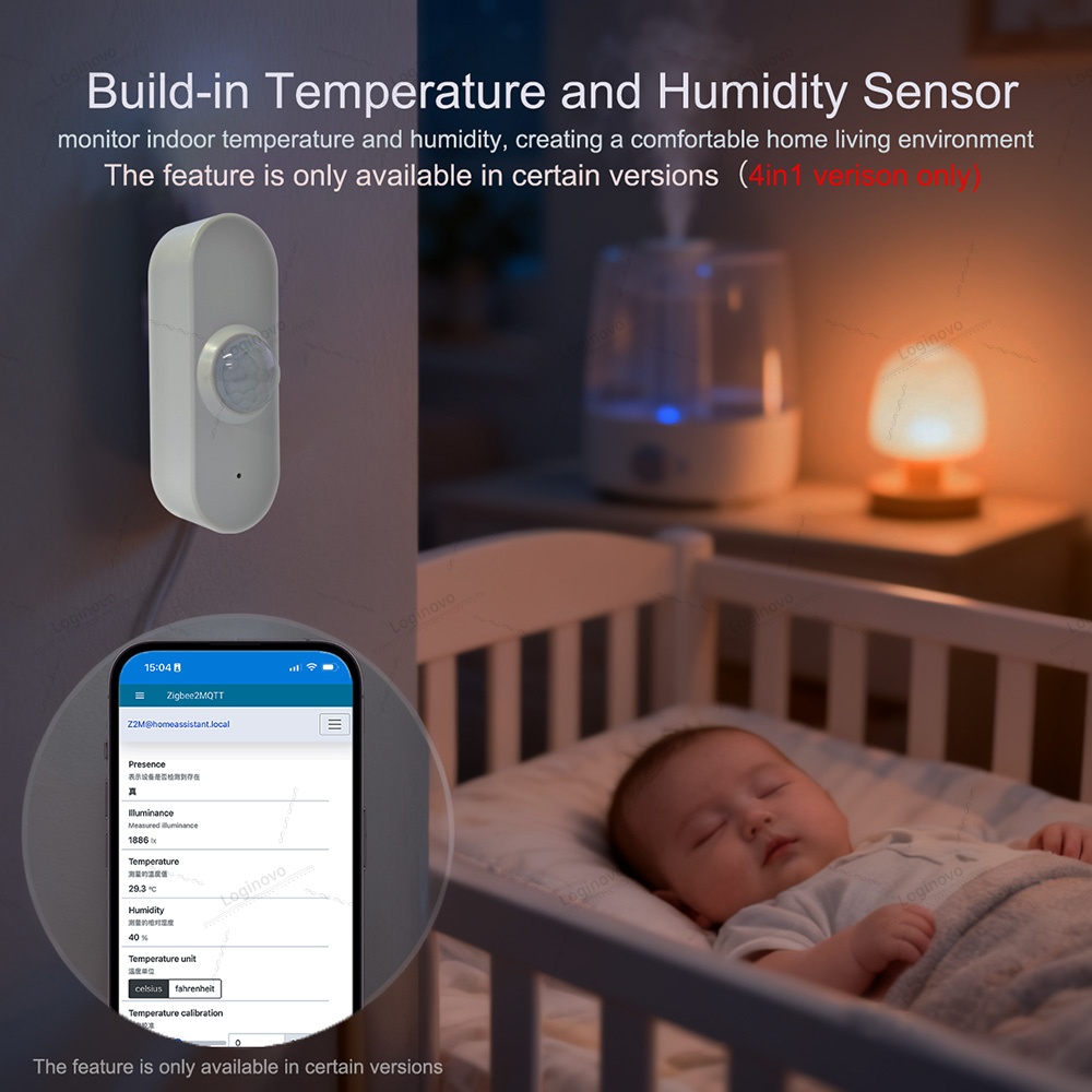Zigbee 24G Mmwave Radar Human  - огляд і ціна Home Security Battery