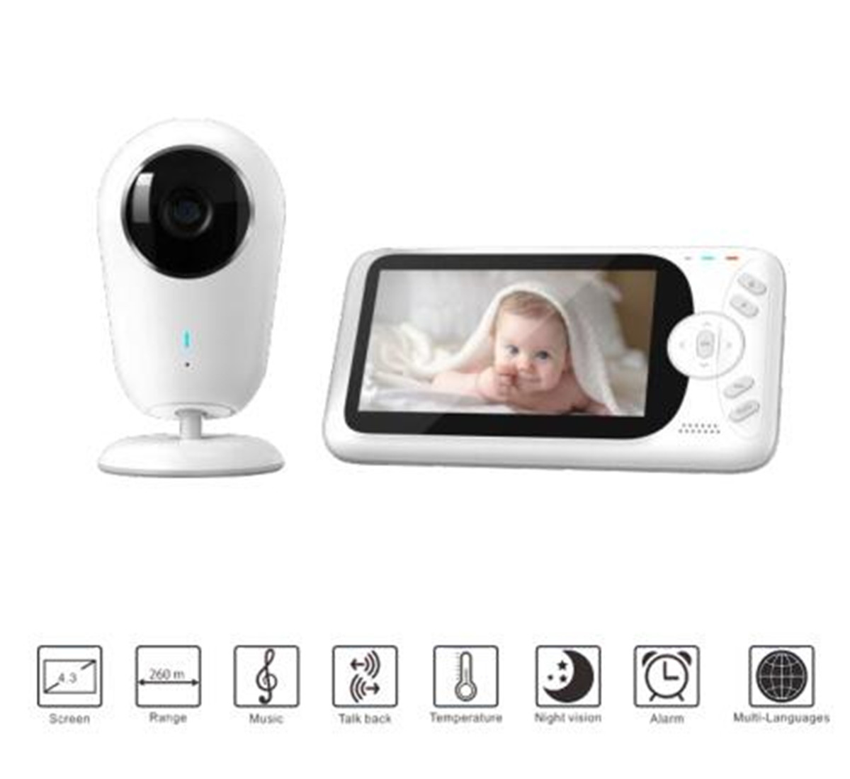 4.3inch 1080P Full HD Wireless - огляд і ціна Home Security Cameras Wireless
