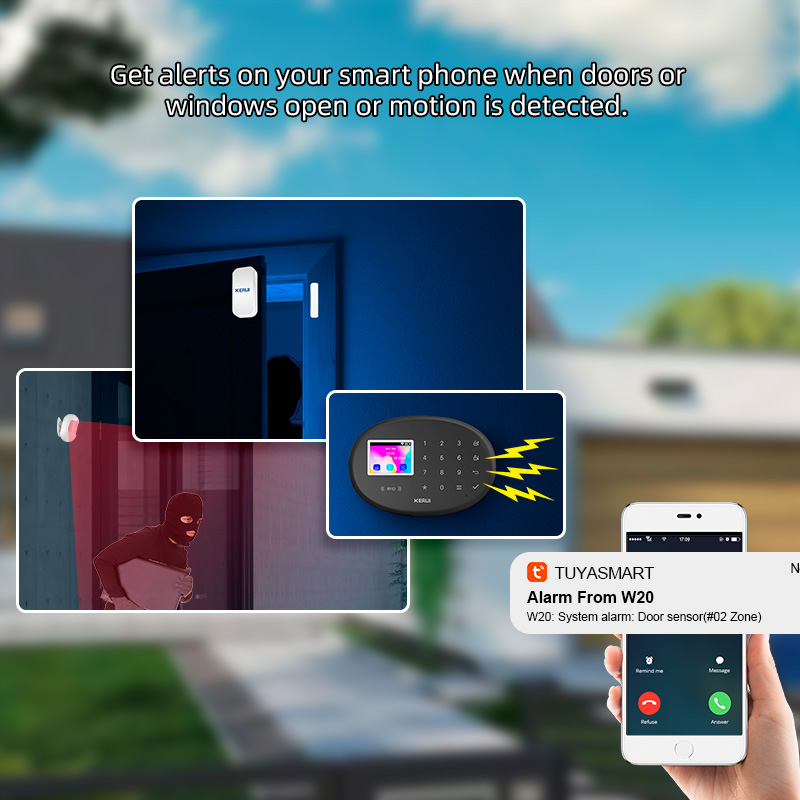KERUI WiFi + 4G/2G Home Securi - огляд і ціна Home Zone Security App