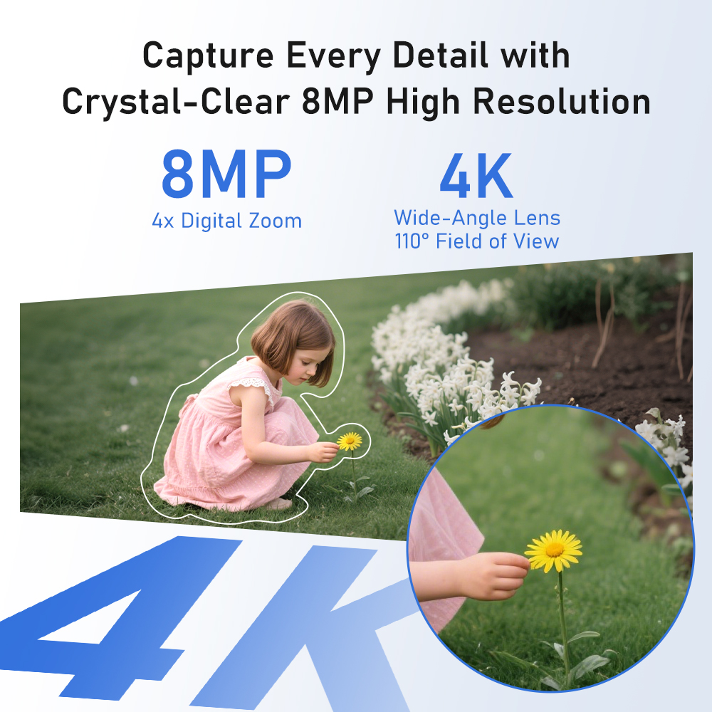 8MP 4K Solar Camera System 4-C - огляд і ціна Home Security Cameras Wireless