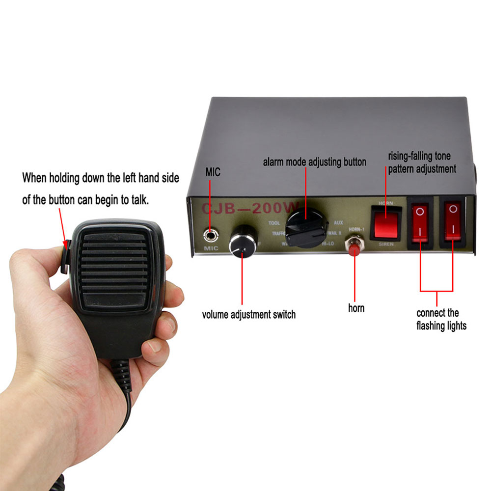 Vehicle Warning Horn Car Polic - огляд і ціна Home Security Police