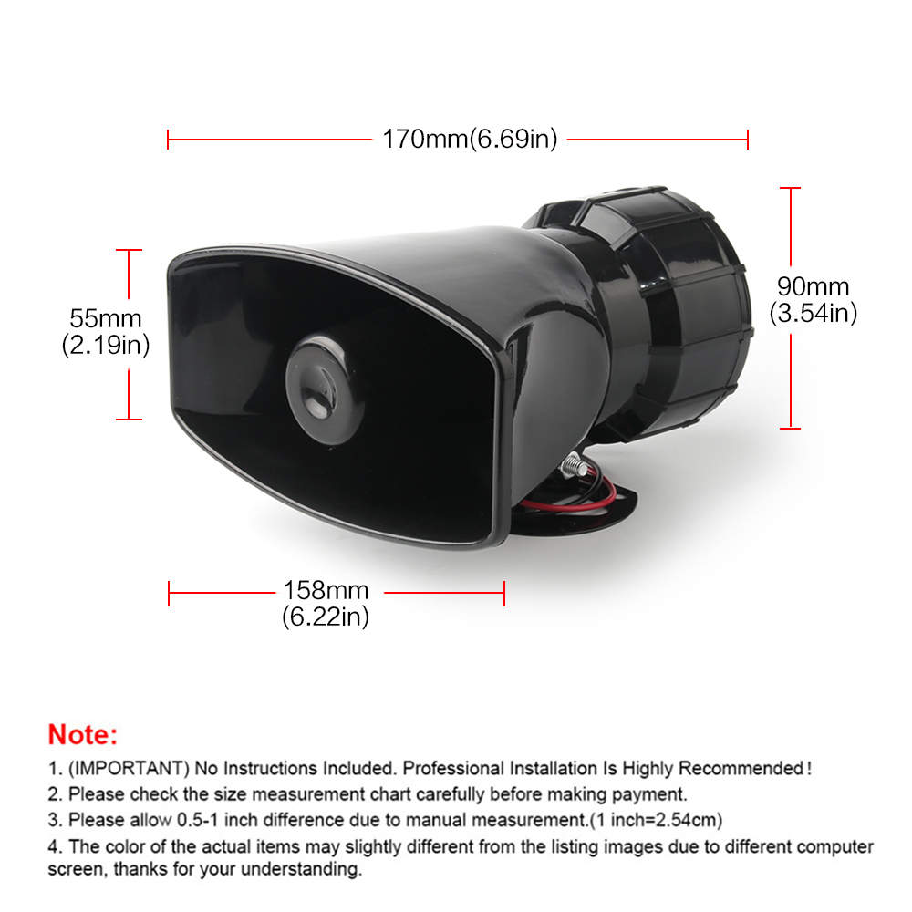 12V Speaker 130dB Wireless Ele - огляд і ціна Home Security Police