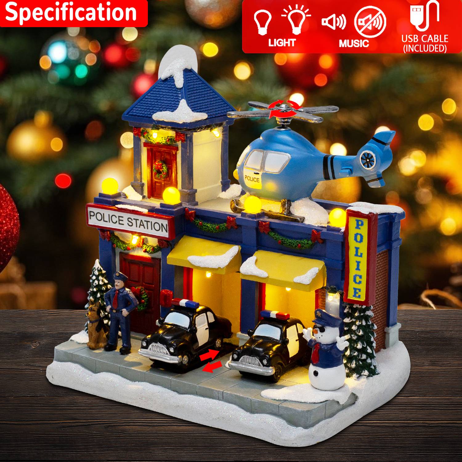 Animated Christmas Village Pol - огляд і ціна Home Security Police