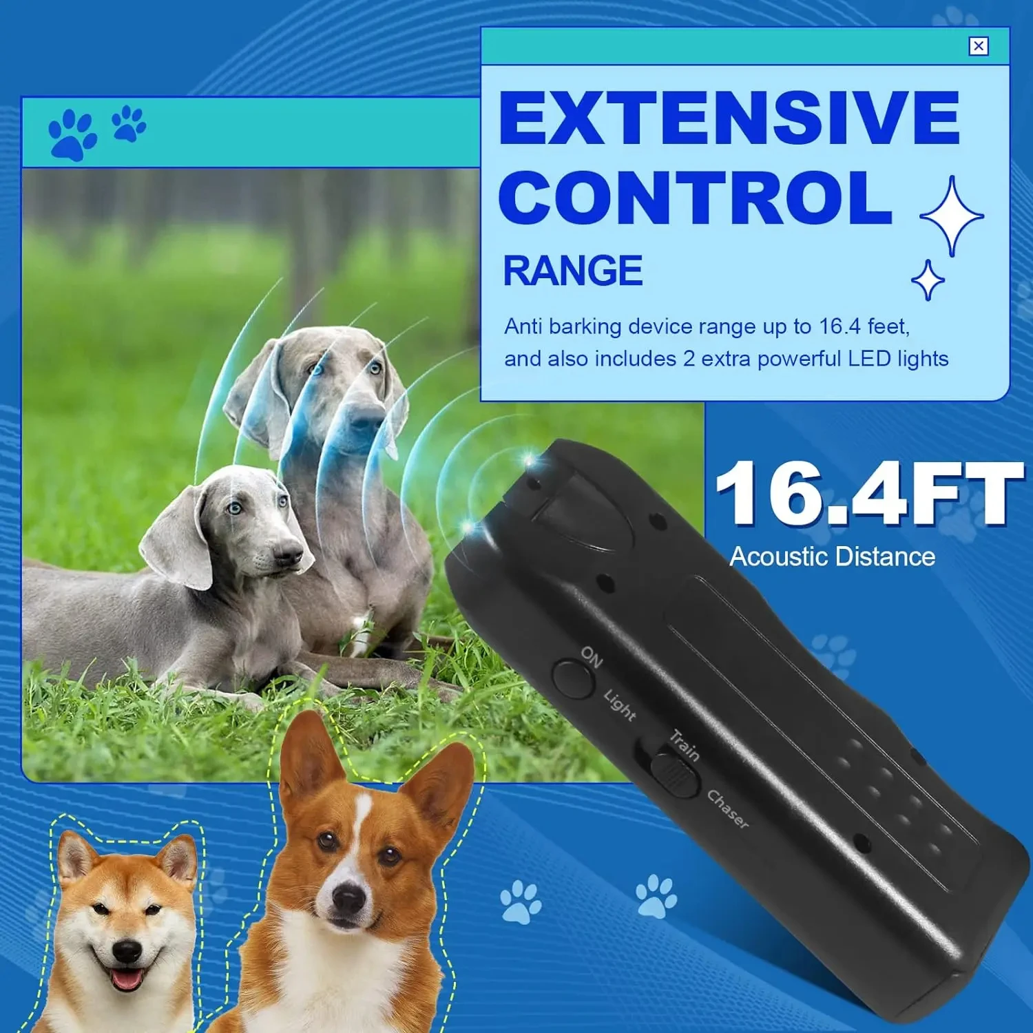 Portable Dog Ultrasonic Repell - огляд і ціна Barking Dog Alarm