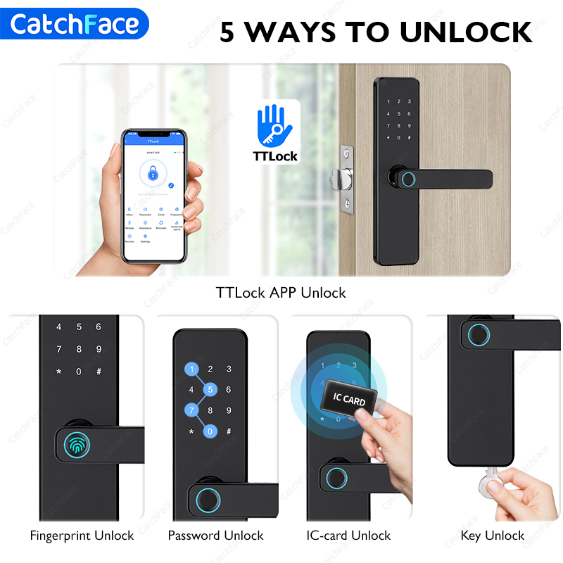 TTLock Fingerprint Smart Door  - огляд і ціна Home Security Battery