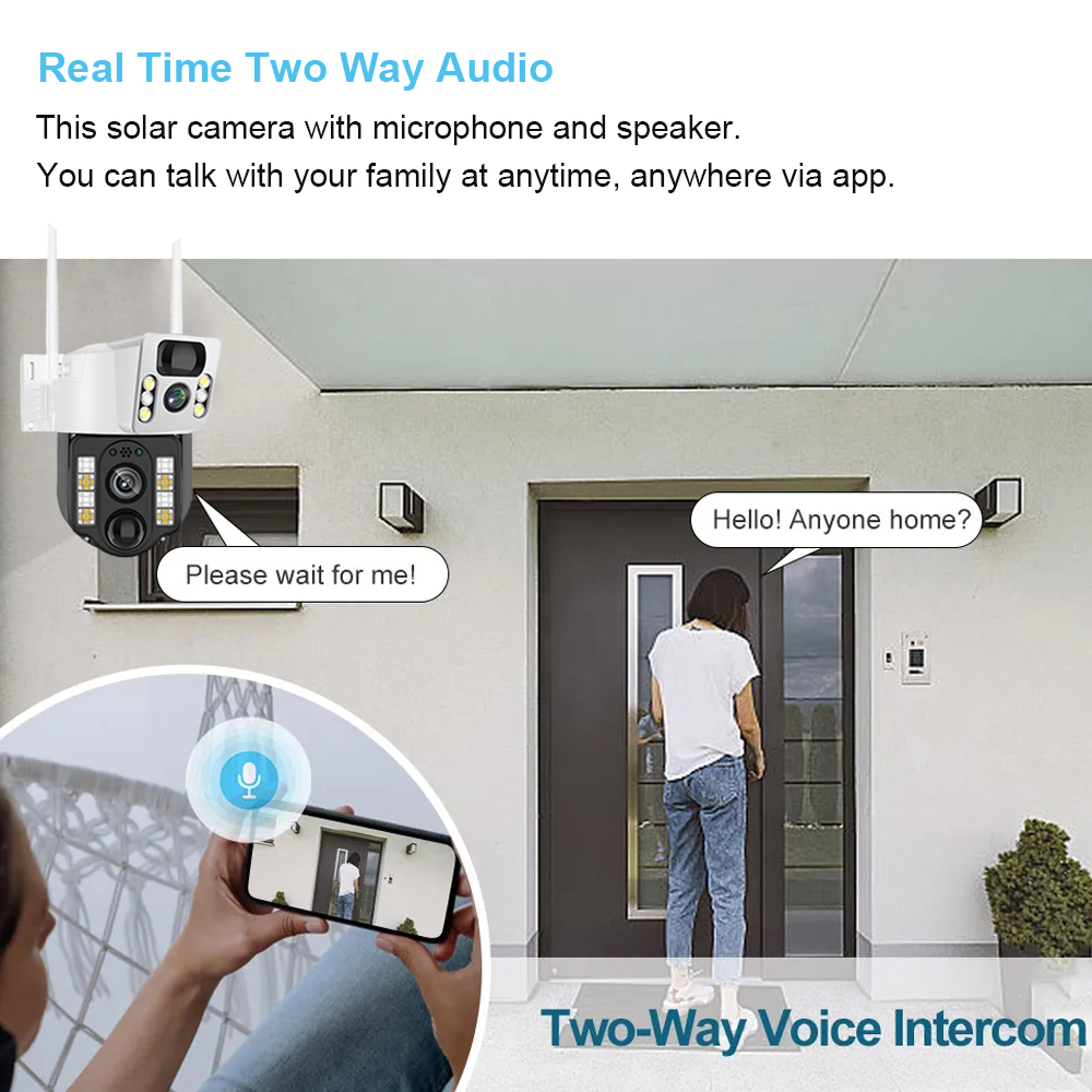 WiFi/4G Solar Camera IP CCTV S - огляд і ціна Home Security Cameras Wireless