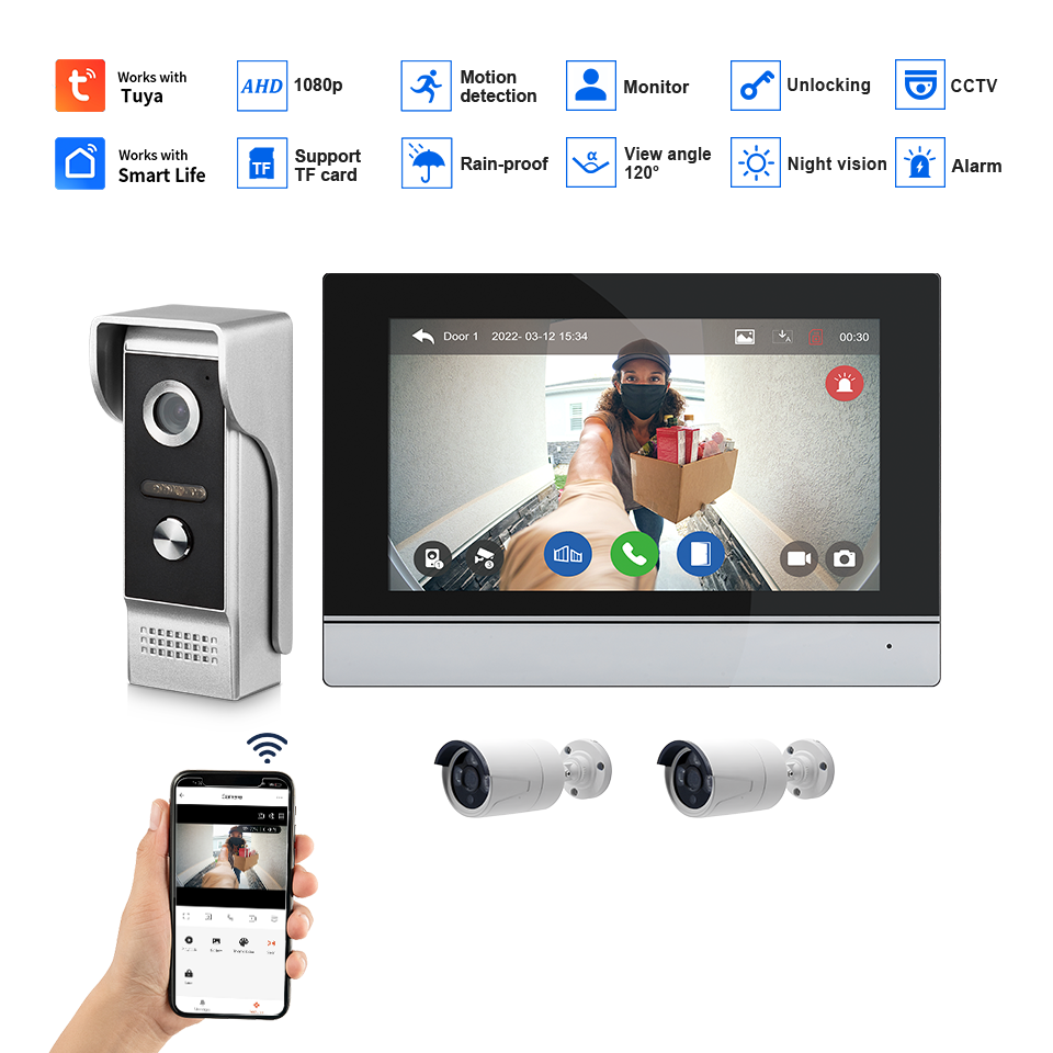 7Inch IPS Screen 2MP  Tuya Rem - огляд і ціна Home Security Ultimate
