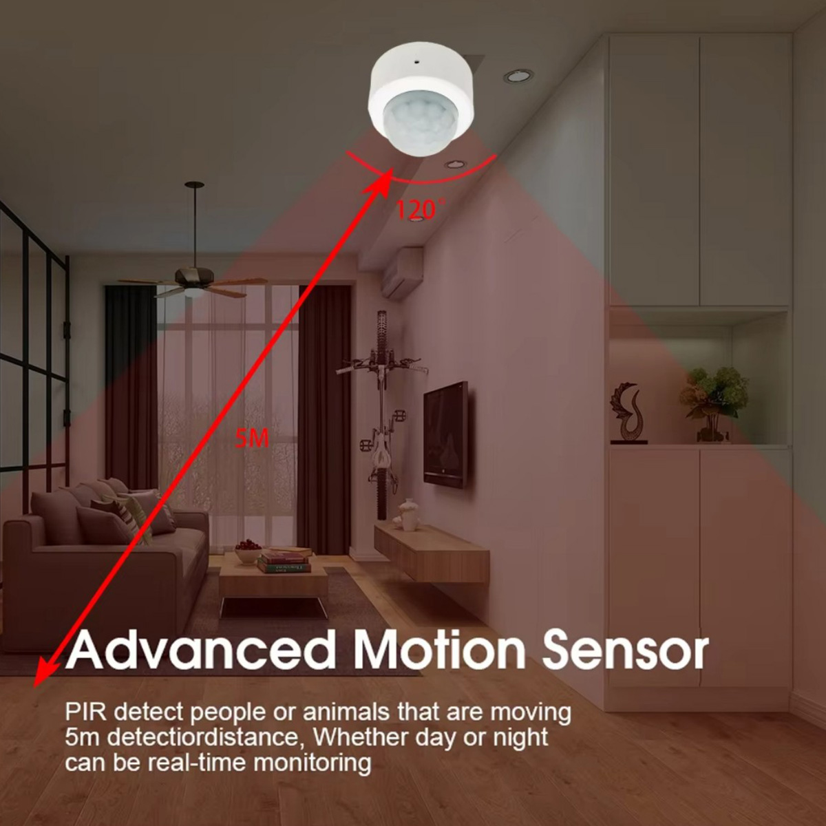 Zigbee3.0 Mini PIR Human Motio - огляд і ціна Home Security Systems Wireless
