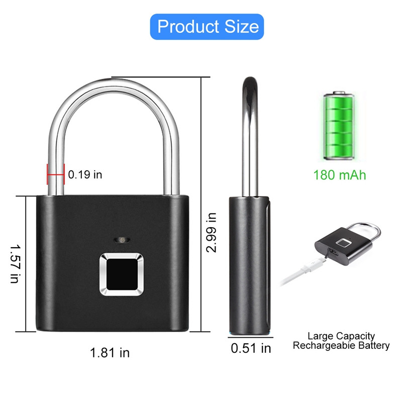 Biometric Door Lock Keyless Fi - огляд і ціна Home Security Battery