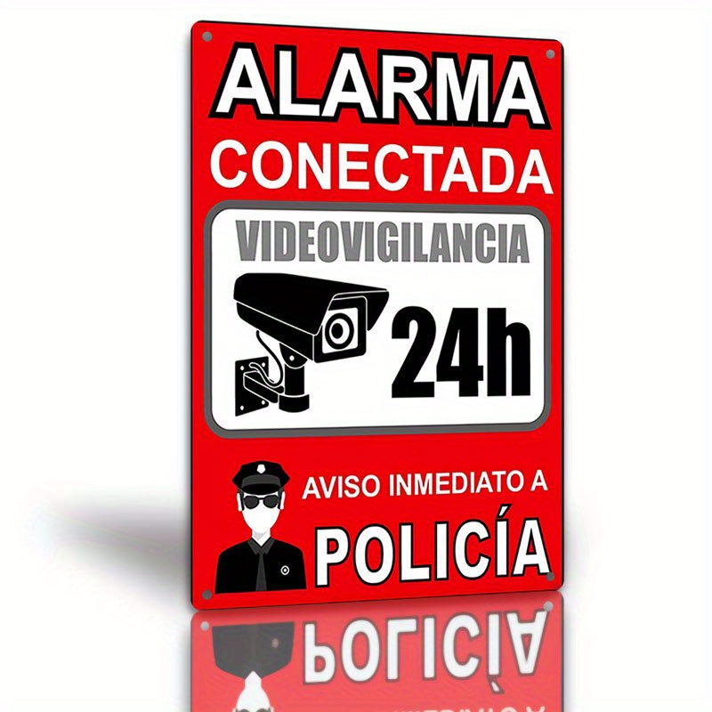 Metal Security Sign - Spanish  - огляд і ціна Home Security Logo