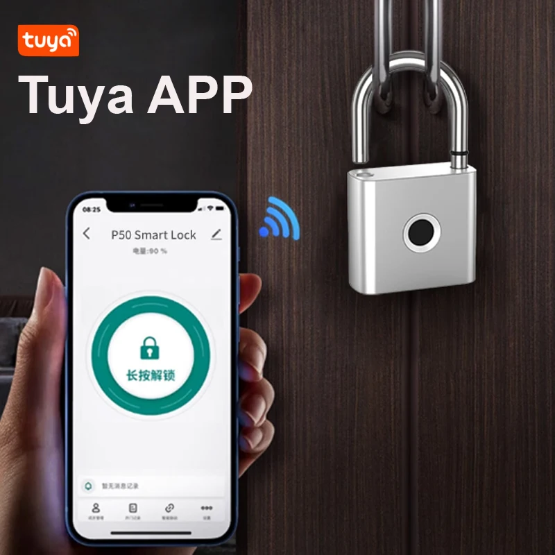 Fingerprint Padlock Bluetooth  - огляд і ціна Home Security Battery